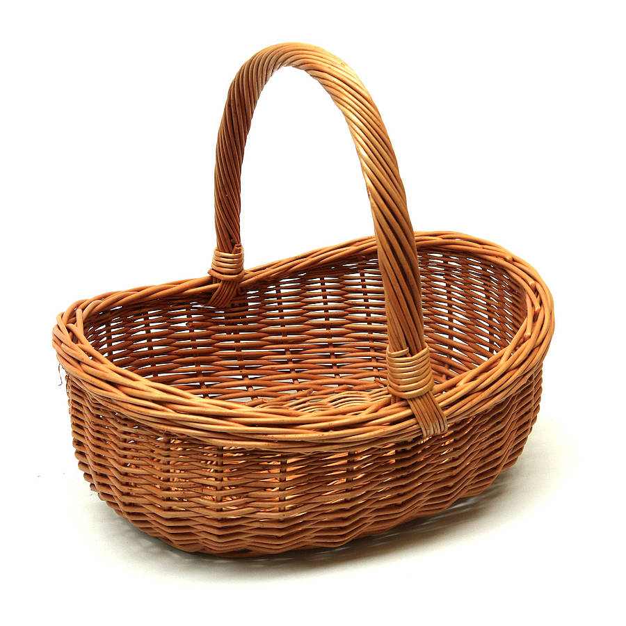 Wicker Basket With Handle BK323119